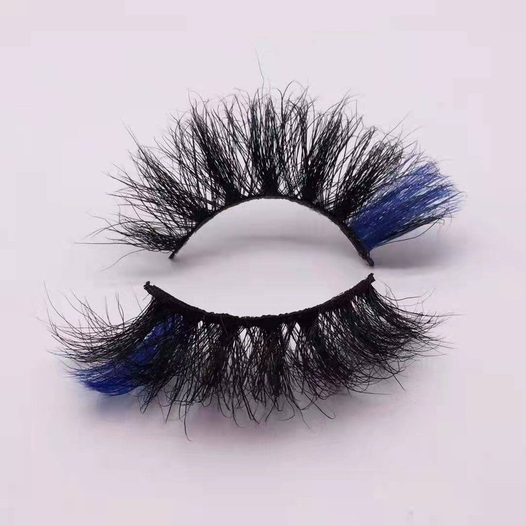 Brezzy Blue Lash – 20 mm Long Mink Lashes